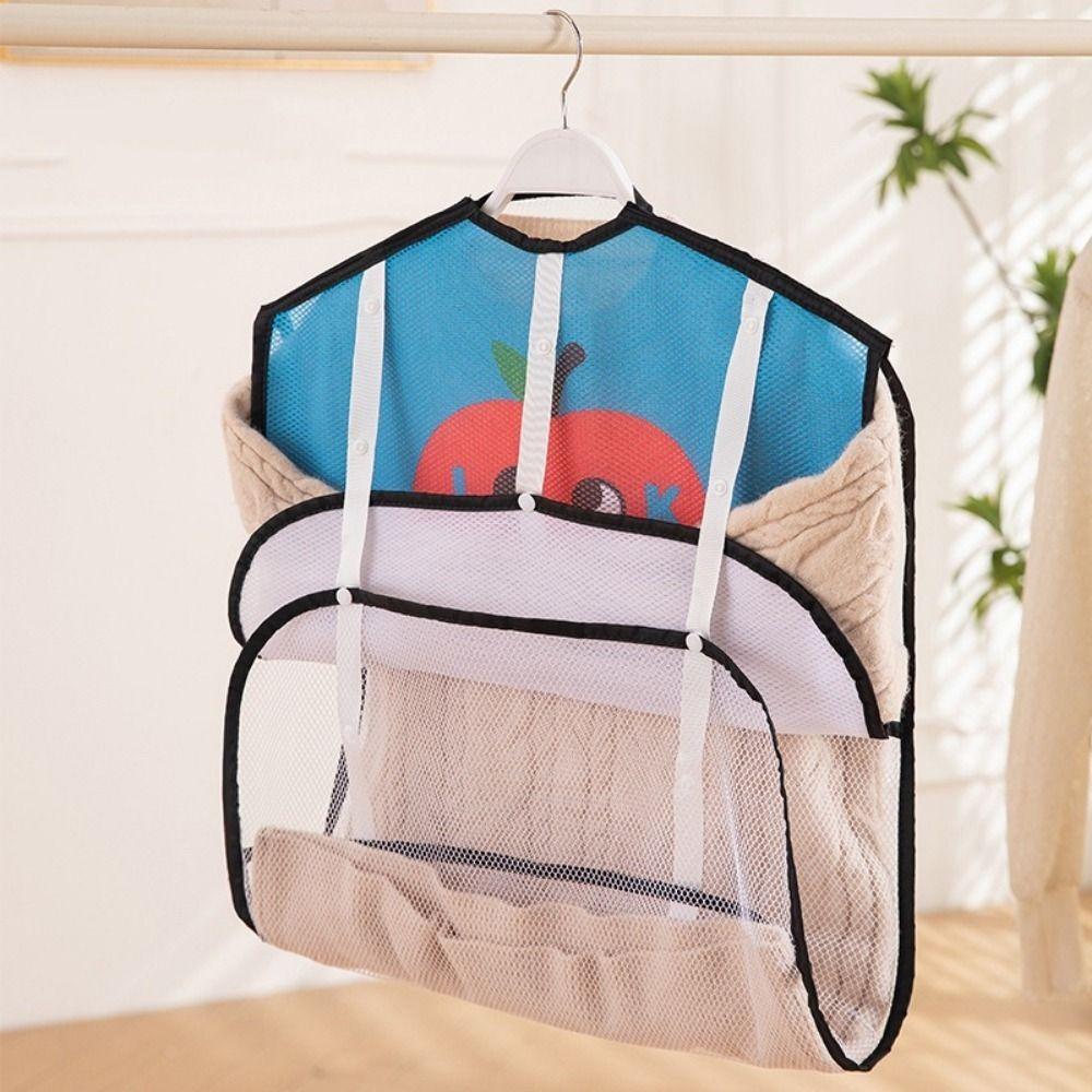Faltbares Wäschetrocknernetz Platzsparend Schnelltrocknendes Netz Kleider-Trockennetz Atmungsaktiv Niedlicher Netz-Kleiderbügel Innen Außen