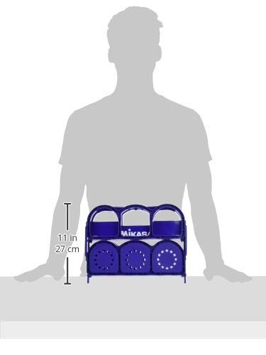 MIKASA Foldable Bottle Carrier (6 Bottles), Blue, BC6-BL, 340 x 265 x 240mm