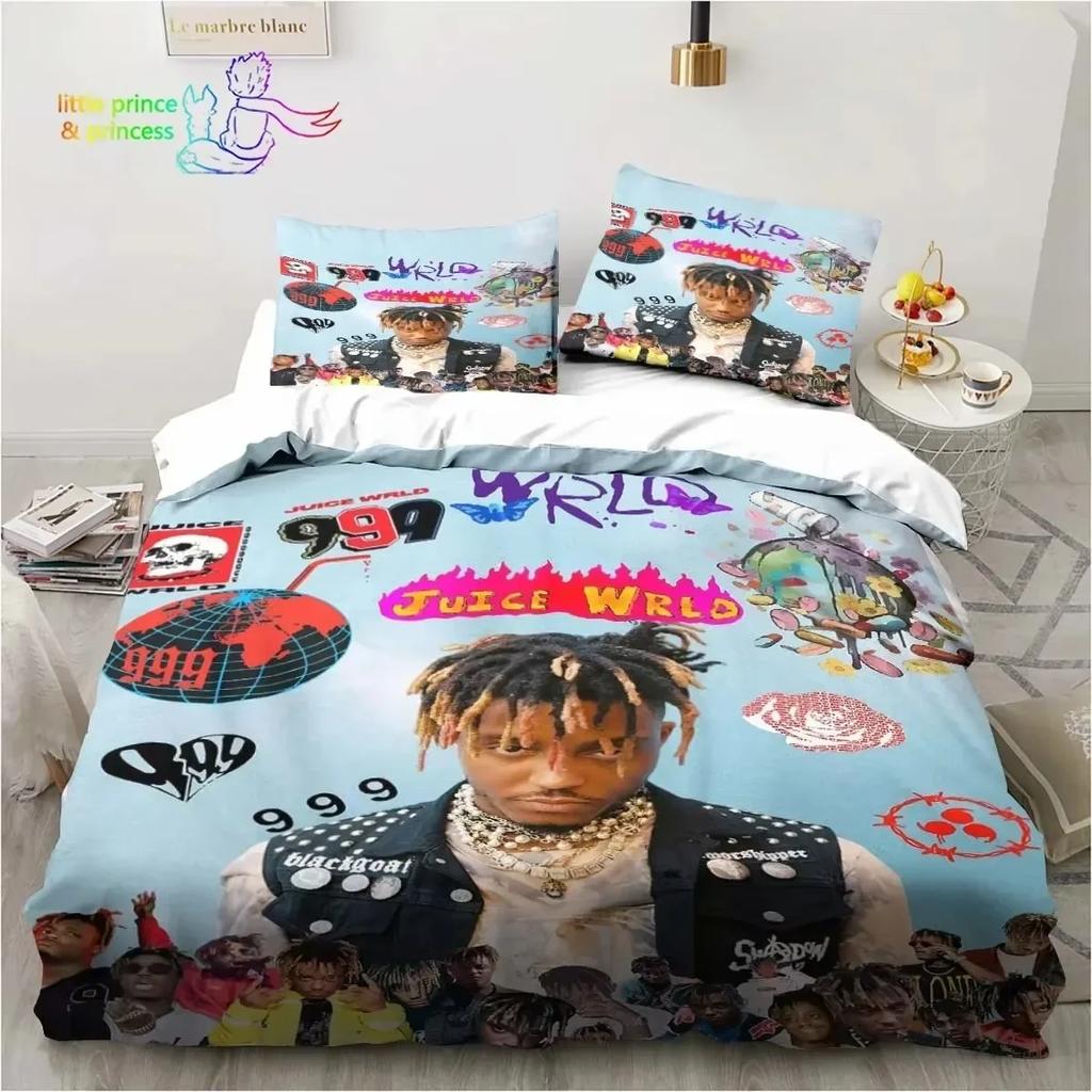 Rap Singer Juice Wrld 3D NEW Duvet Cover Pillowcase Bedding Set Adult Boy Girl Bedroom Decoration Children Single Double Large