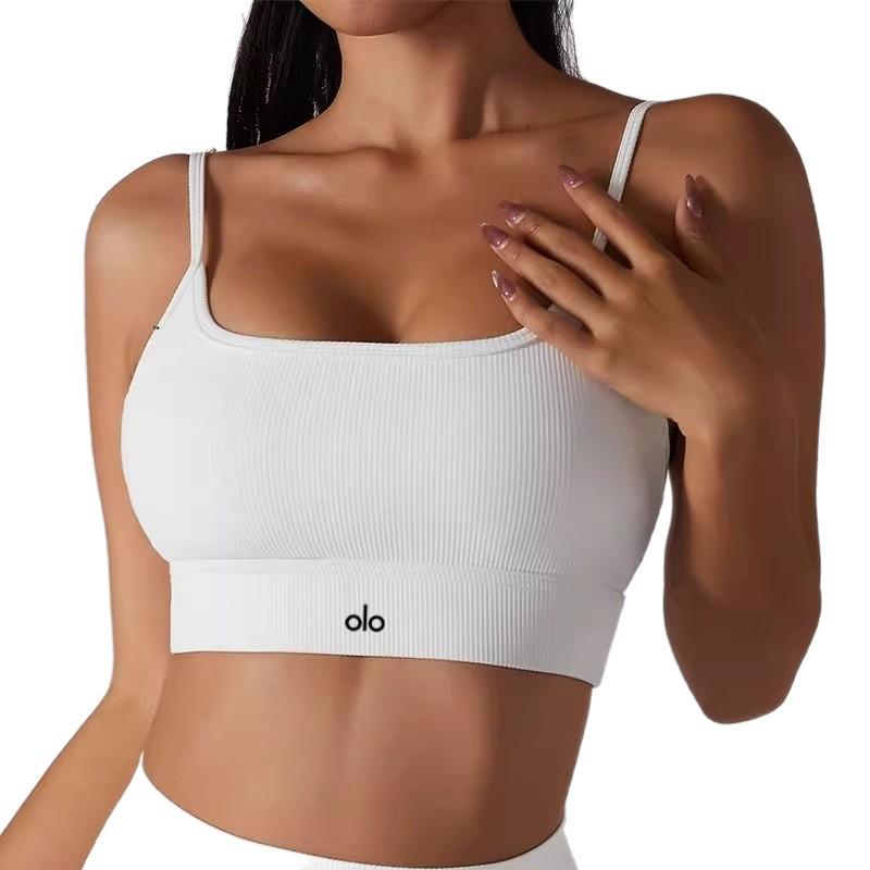 American ALO Strappy Backless Sports Bra - Yoga & Fitness Top for Women