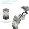 Titanium Color Stainless Steel Strap For Apple Watch Ultra 49mm 10 9 8 7 6 5 4 SE Luxury Metal Wristband Belt iWatch 46/42/45/41/44/40mm Correa