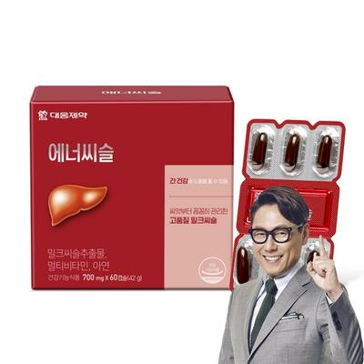 Daewoong Pharmaceutical Enerthistle Milk Thistle, 60 comprimidos, 1 unidade, alimento essencial para a saúde coreano