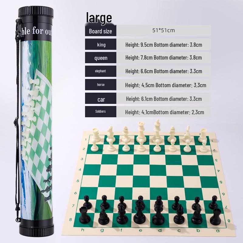 Portable Eco-friendly Travel Chess Set with International Design