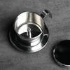 Coffee Filter Small French Press Portable Stainless Steel Vietnamese Coffee Pot For Pour Over Barista Maker Reusable Dripper