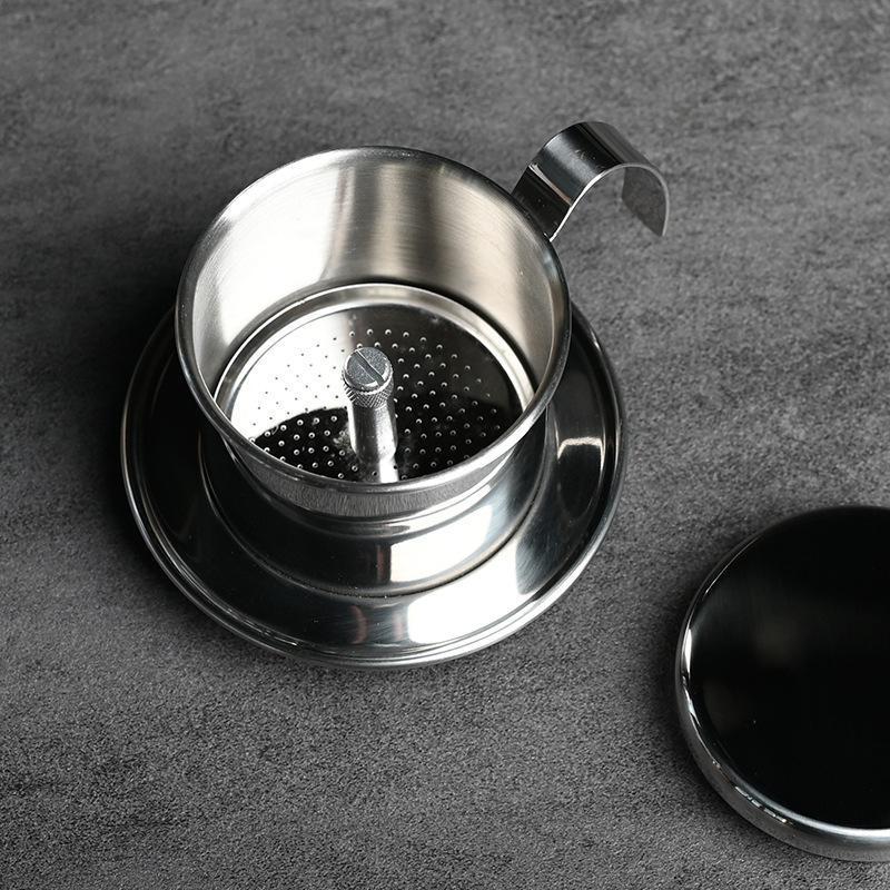 Coffee Filter Small French Press Portable Stainless Steel Vietnamese Coffee Pot For Pour Over Barista Maker Reusable Dripper