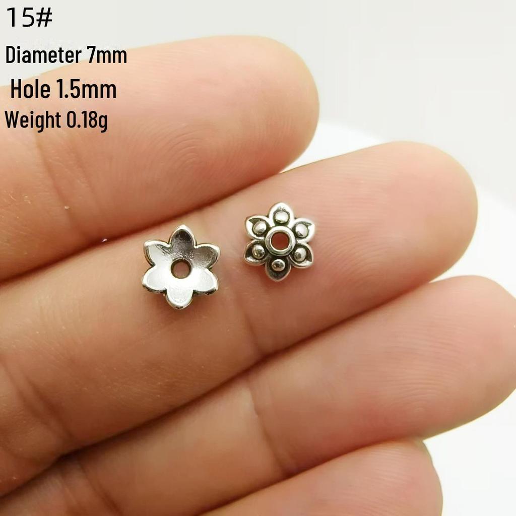 Tibetan Silver Flower Tray Spacer for DIY Bracelets & Jewelry