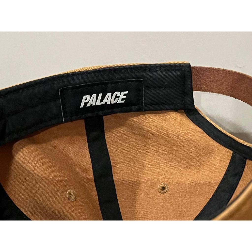 Used PALACE 6 panel cap beige leather belt