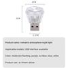 1x Mini USB Nachtlicht Atmosphärenlicht RGB LED Augenschutz Plug & Play Auto Innenraum Ambienteleuchten Party Computer Dekoration