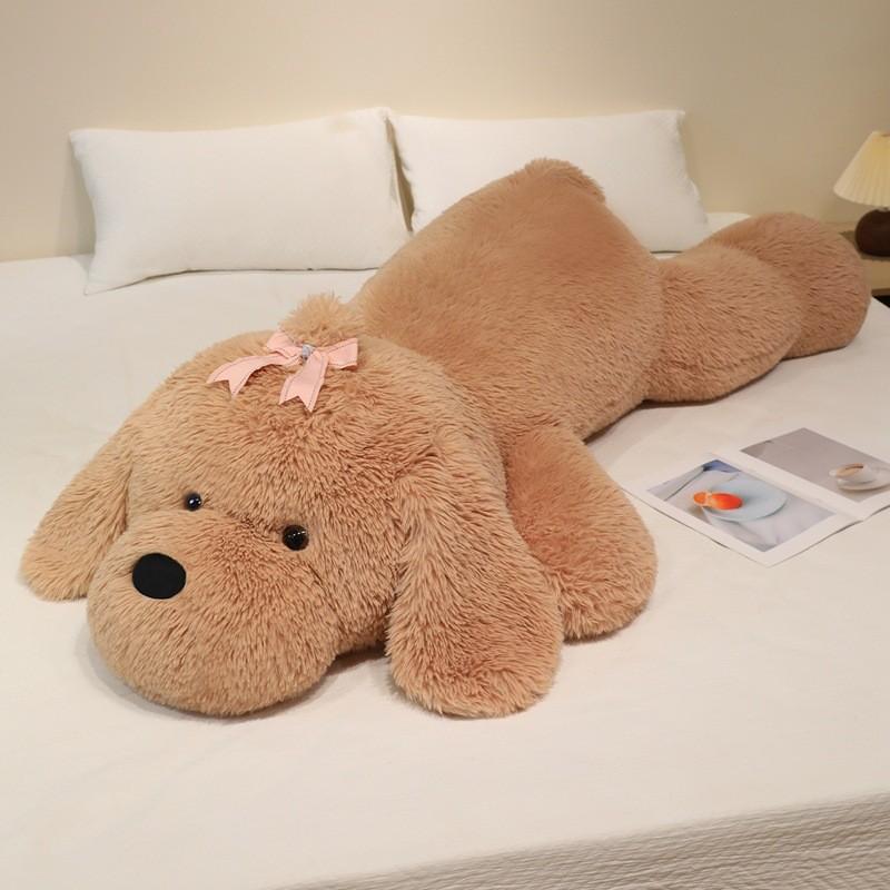 

Cute Pomeranian Plush Dog Pillow With Pp Cotton Filling For Girls And Kids 90cm