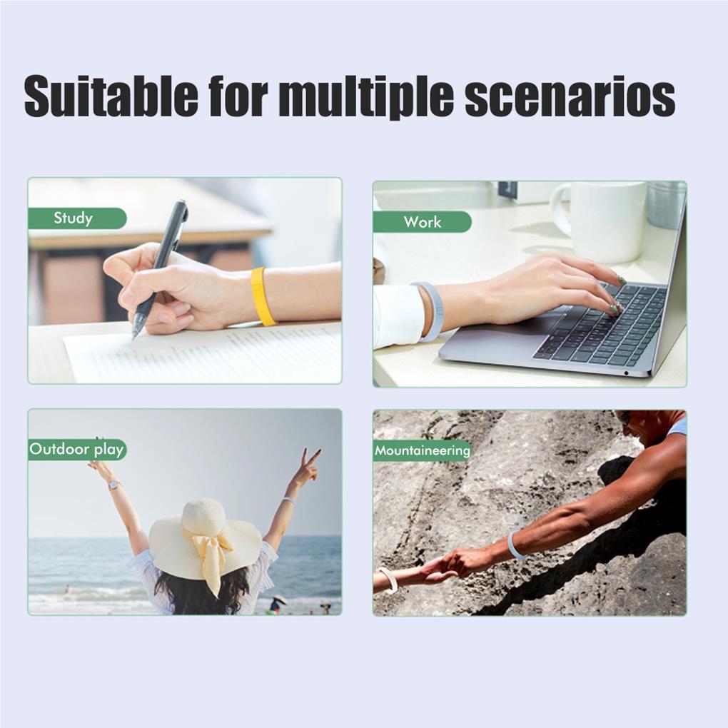 4X Mosquito Ring Silicone Bracelet Baby Supplies Indoor Fine Workmanship Adjustable Smooth Surface Sweet Gift Summer