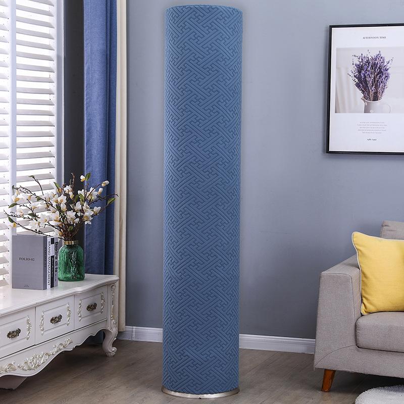 

2025 New Vertical Ac Dust Cover, Cylindrical High Elasticity Full Coverage Universal For 3P Cabinet Air Conditioner синий