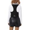 Punk Style Women's Dressy Waistcoat Racerback Vest Vintage U-shaped Neck Steampunk Jacquard Weskit Chic Design 2023