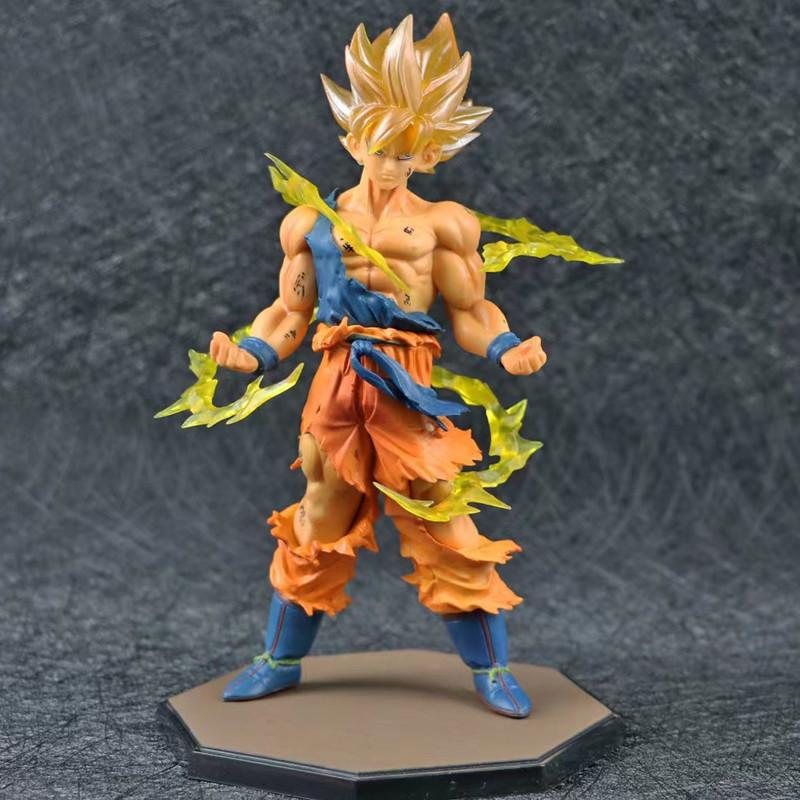 Hot Sale Son Goku Dragon Ball Super Saiyan Anime Action Figure Doll Wukong Model Toys Desktop Ornament Collect Statue Doll Gifts