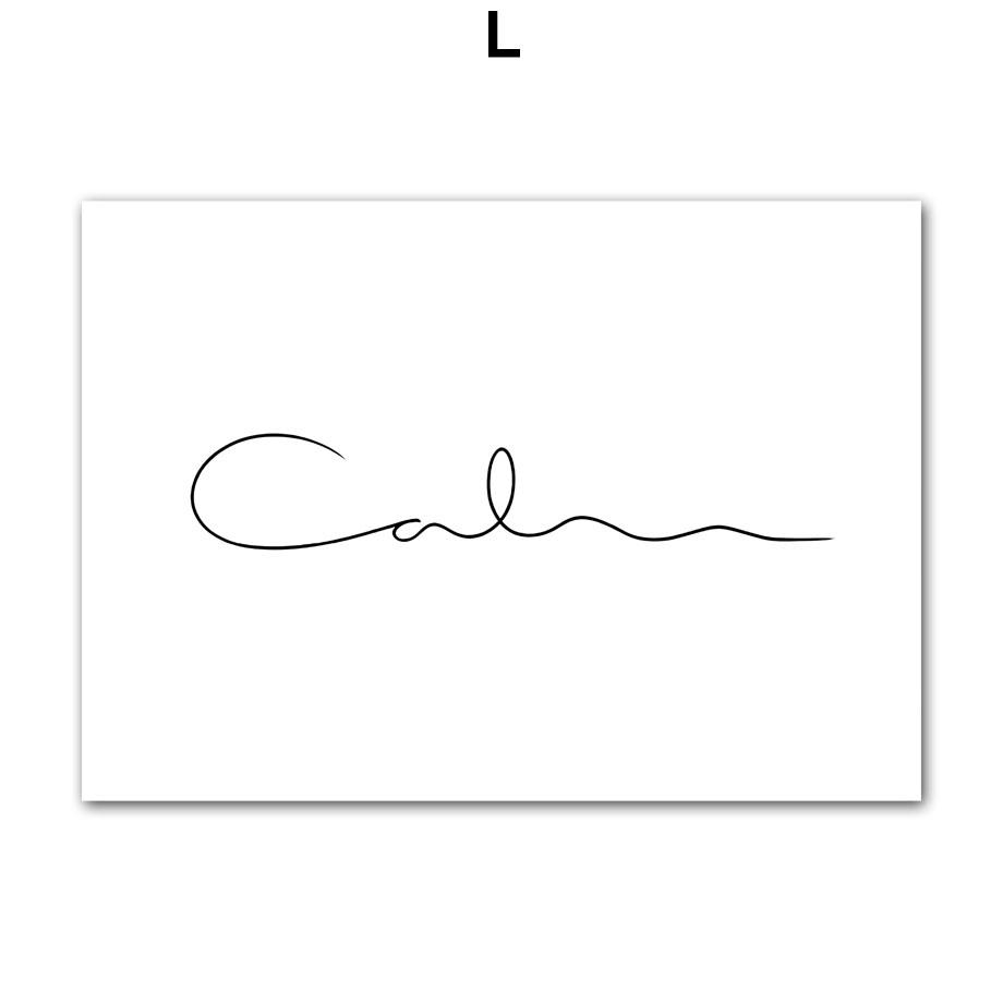 Arte della parete della tela di canapa pittura linea Flower Girl Lover minimalista nordico poster e stampe immagini a parete per soggiorno decorazioni per la casa