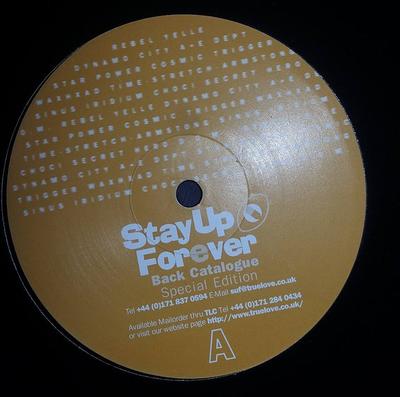 12inch Record COSMIC TRIGGER - Firefight / The 'E' Spot SUF17000MG Stay Up Forever UK Dance & Electronica Used
