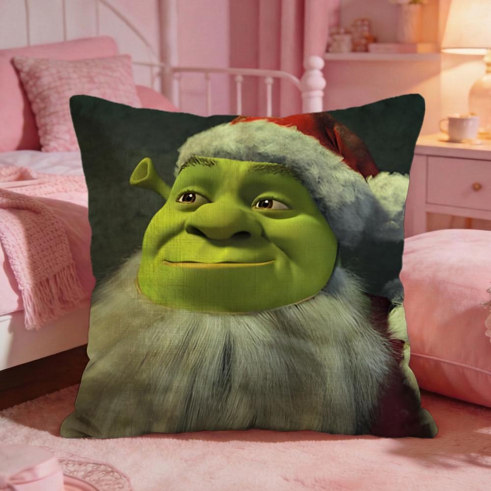SShrekS Funny Anime Cushion Cover Premium Comfort Reversible Pillow Cove Two In One Design For Any Room  Car Interior