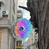 Colorful Wind Chime Pendant Gradient Wind Spinner Catcher Butterfly Hanging Ornaments  Living Room
