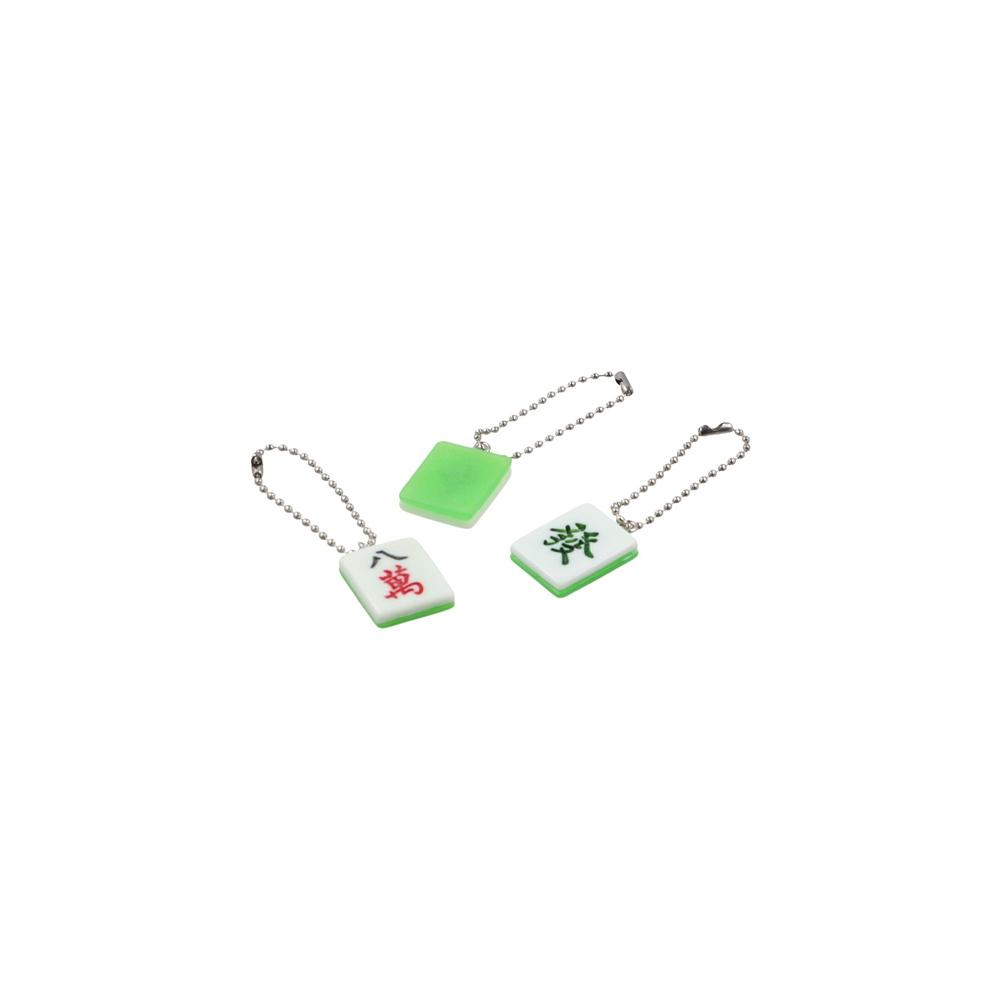 Traditional Mahjong Keychain Lucky Chinese Style Pendant Creative Mahjong Keyring  Bag Hanging