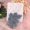 1pcs Diy Crystal Resin Leaf Silicone Mold, Rose Leaf Mirror Surface Handmade Decorative Silicone Mold