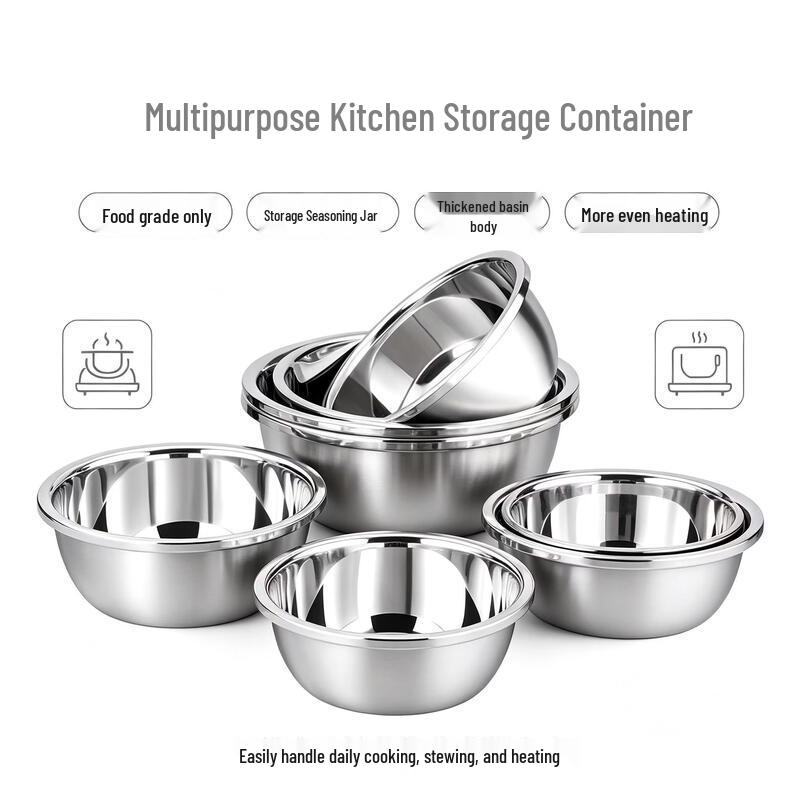 Shaoshan Kitchen 34CM Stainless Steel Multi-purpose Bowl