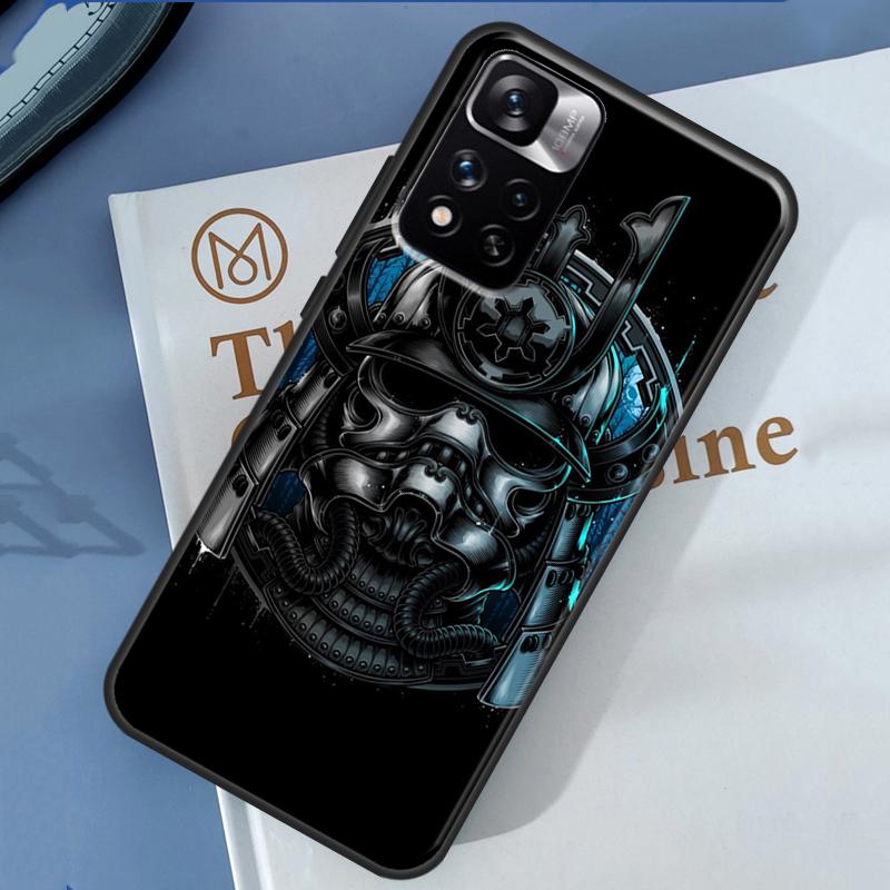 Samurai Mask Demon Case For Xiaomi Redmi 13C 10C 12C 14C Redmi Note 14 13 Pro 12 11 9 10 9S 10S 11S 12S Cover