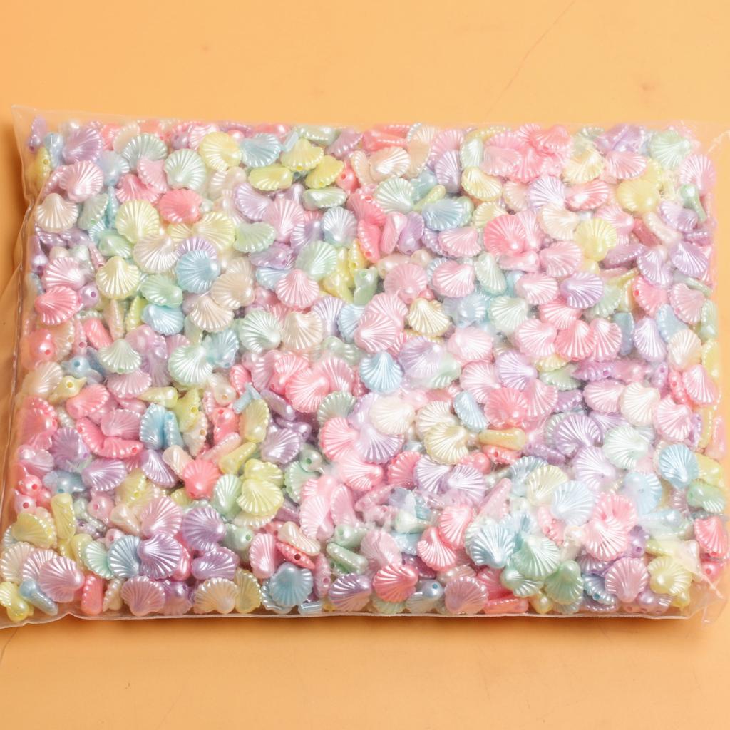 500g/bag Sunflowers Shells Butterlry Loose Beads Jewelry Making Acylic For Necklace Bowknots Fashion Bracelets DIY