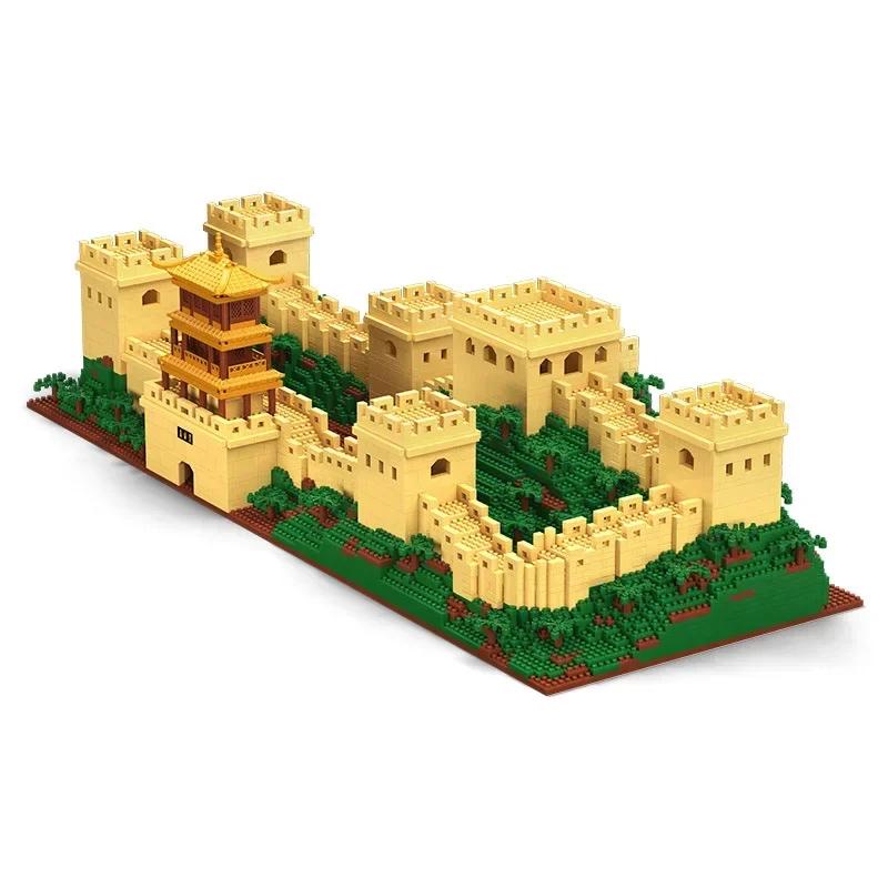 Moyu Mini Blocks Chinese Castle Architecture Great Wall Building Bricks Assembly Toy Kids Gift Adults Present Girl Birthday