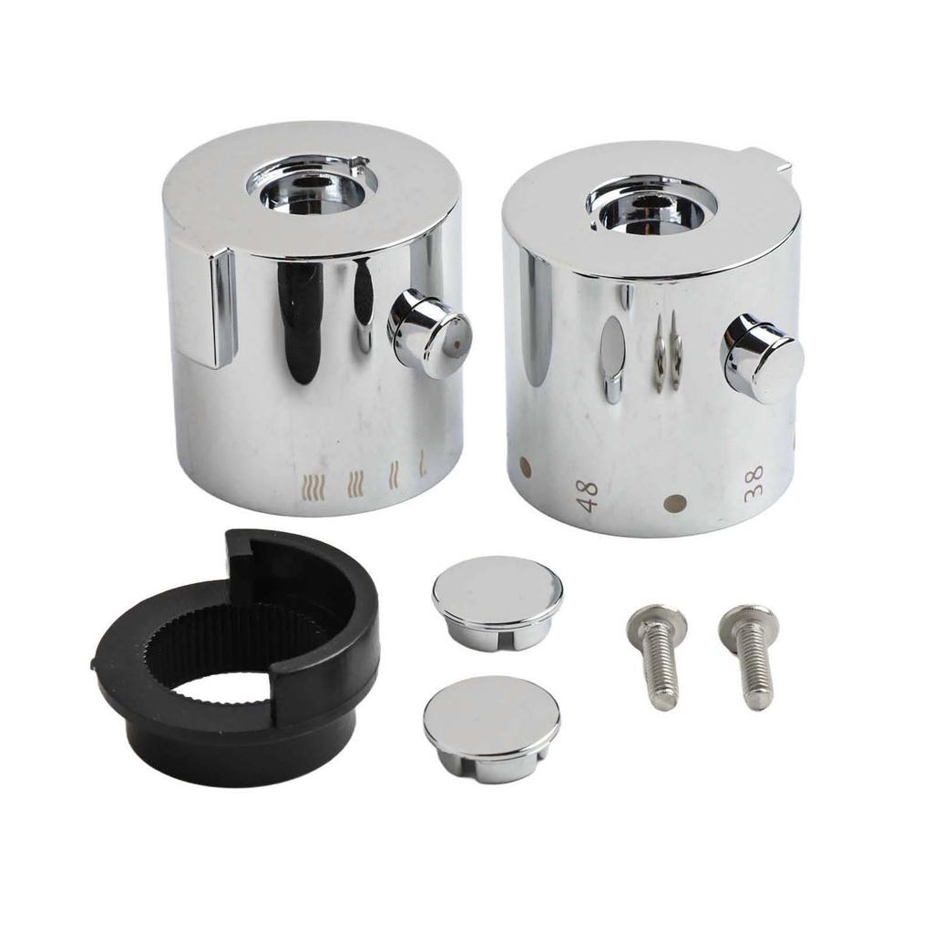 Bath Shower Mixer Knob Handles For SMA Thermostatic Mirror Shower Silver