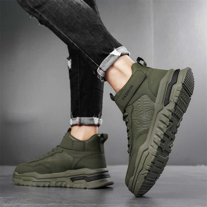 Fashion Rubber Sole Thick-heeled Teenage Shoes Casual Men's Sneakers Men's Skates Sports New Season Super Deals Vintage