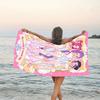 1pc KPop Demon Hunters10 Beach Towel, Beach and Seaside Swimming Pool Equipment, Fashion Pattern, Rectangular, Travel Essentials