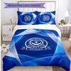 Portsmouth FC Printed 3PCS Bedding Set Breathable Duvet Cover with Pillowcases Decorative Bed Linen for Bedroom Home
