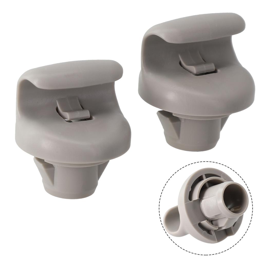 2Pcs Gray Sun Visor Hook Holder Clip Bracket Hanger For Nissan Versa Note Sentra Juke 96409BC402 96409EA00A 96409CG000 Car Acces