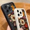 Retro Embroidery-Look Floral Print Phone Case Phone Case For iPhone 17 16 15 Pro Max 14 13 12 11 XS X XR 7 8 Plus 16E Air Cover