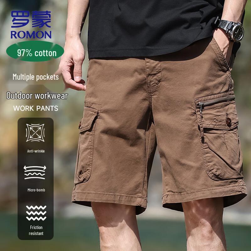 

ROMON Men s American Style Casual Cargo Shorts 36
