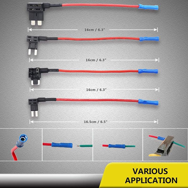 1Pc Add-a-Circuit Adapter APM Mini Micro 12V Car Fuse Box Holder Auto Motri Insurance ATM Adapter