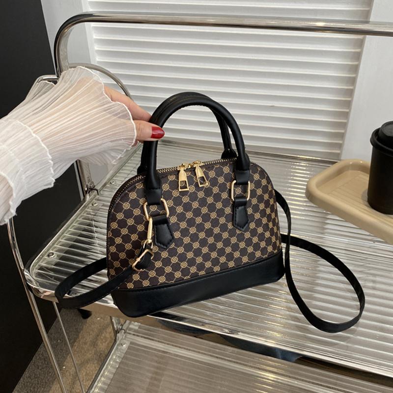 

Fashi Shell Bag Ladies Small Pattern Design Purse and Handbag Shoulder Crossbody Bag For Women Daily Use чёрный
