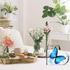 2D Flat, Acrylic Heart Plaque Creative Decoration Sign, Butterfly Pattern Design, Suitable for wall decoration, porch, room, villa, accents Home, Hall