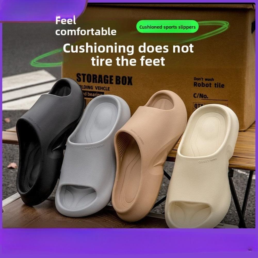 Couple Summer Slippers, Non-Slip Thick Sole Anti-Odor Indoor Outdoor Home Slippers for Men and Women