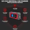 New Fully Automatic Battery Charger 12V 24V Smart Battery Pulse Repair Tools Lead Acid Battery Charger LCD Digital Display