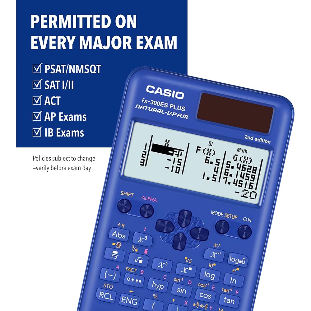 Casio Fx-300ESPLS2 Blue Scientific Calculator