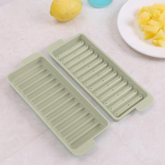2Pcs Ice Stick Tray Mold with Lid Food Grade Easy Release BPA Free Beverage Whiskey Cocktails