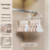 Multi-Clip Socks and Underwear Drying Rack for Balcony or Wardrobe Use