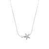Simple Starfish Pearl Necklace Women's Unique Design Clavicle Chain