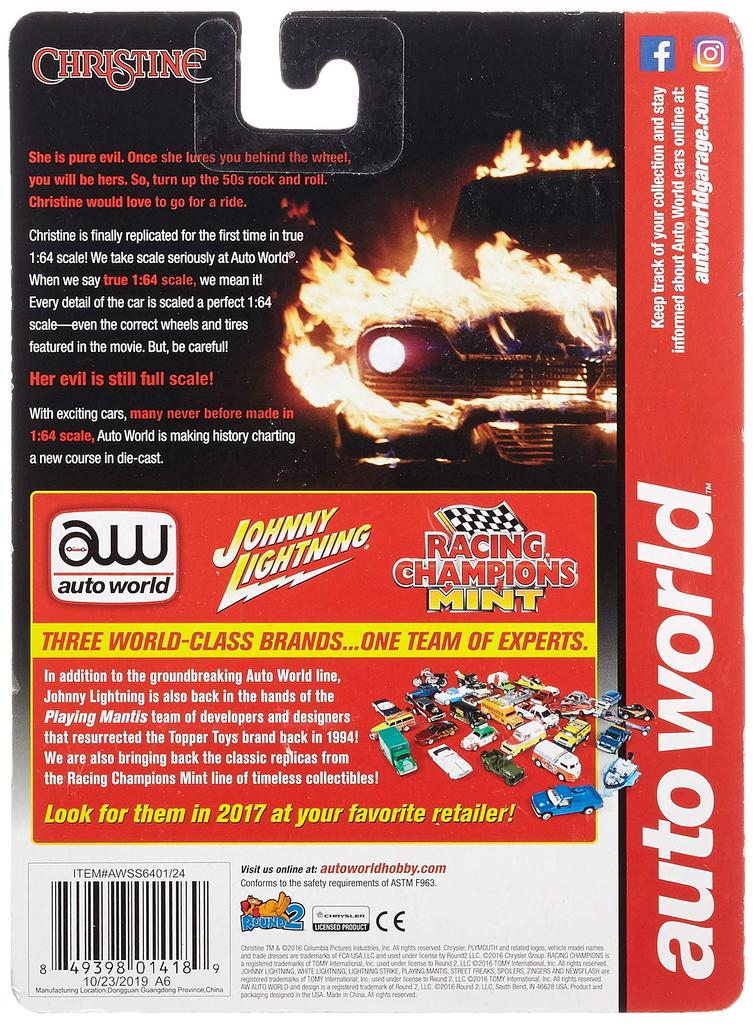 Scale Auto World 1958 Plymouth Fury Christine Plymouth Fury Christine 1/64