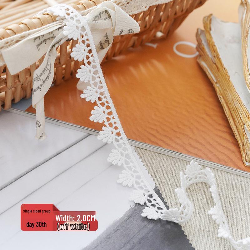 Lace-Trimmed Jute Rope Fabric for DIY Crafts and Clothing