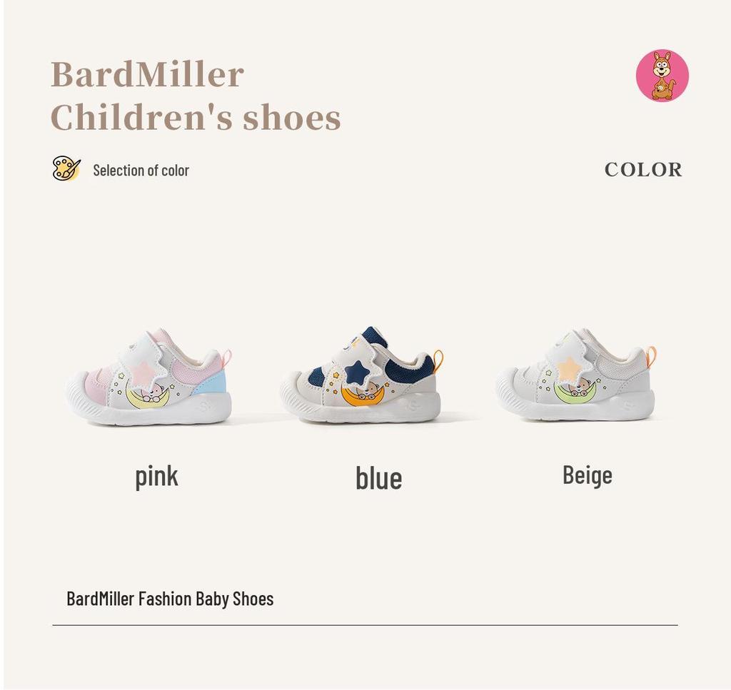 2026 Spring Baby Walker Shoes: Breathable Mesh, Soft Sole for Boys & Girls