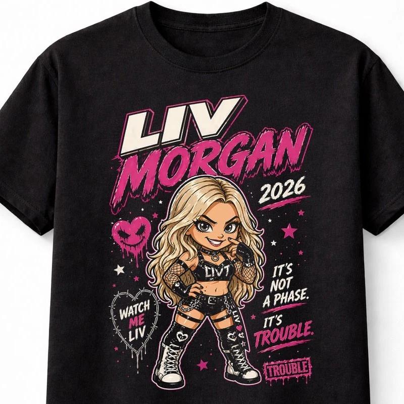 Liv Morgan Watch Me Liv Cry About It Unisexs Wrestling Graphic Unisex TShirt S