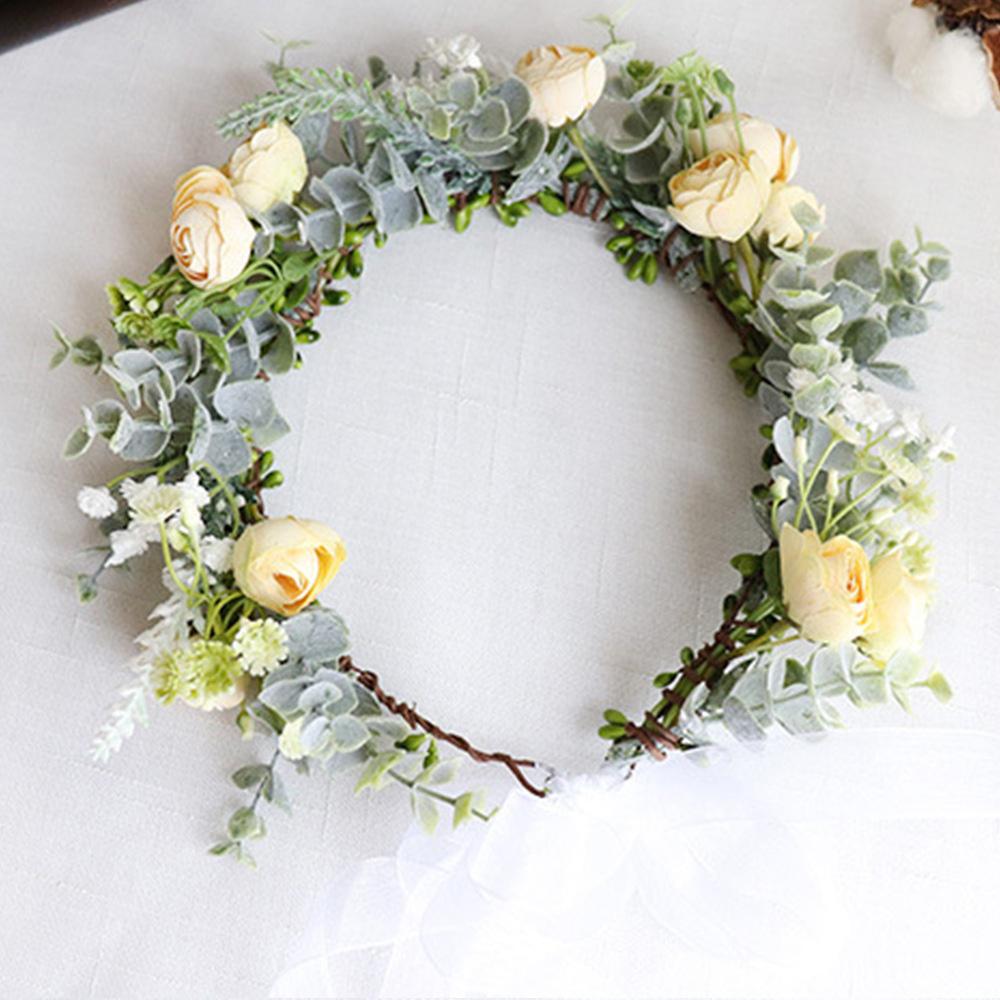 Forest Flower Headbands Festival Wedding Photo Props Headwear Floral Headpiece for Women Girls