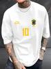 2026 Modetrend Brasilien Logo Druck Baumwolle Unisex T-Shirt Sommer Täglich Sport Party Lässig Locker Bequem Street Kurzarm