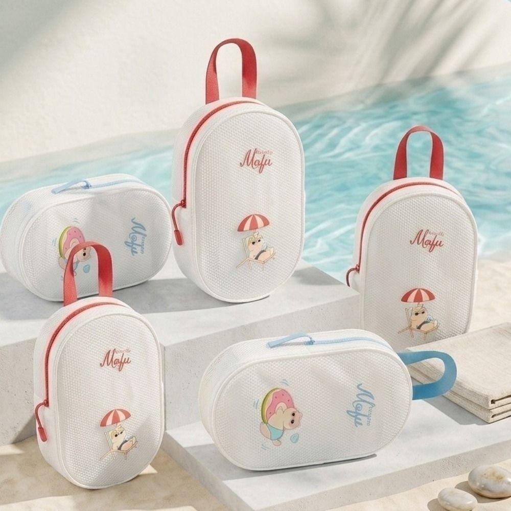Handheld EVA Swimming Bag Waterproof Sports Beach Bag Cartoon Pattern Gym Dry Bag Women